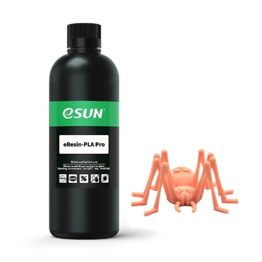 3IDEA e-Sun eResin-PLA Pro Beige UV Resin for LCD 3D Printers, 1kg Bottle, Bio-Based Photopolymer Resin, High Precision, Low Odor, High Toughness, Smooth Surface Finish, 405nm Compatible-picture-12