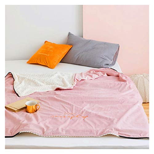 厚いホームラムカシミアベッドブランケットソファ暖かいシェルパキルト新生児ラッパー子供ベッドカバー (Color : 5, Size : 145*165cm)