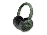 SBS Cuffia Stereo Fiocco, Finitura Lana, con Microfono e Tasto di Risposta, Connettore Jack 3,5 mm, Verde/Grigio Scuro