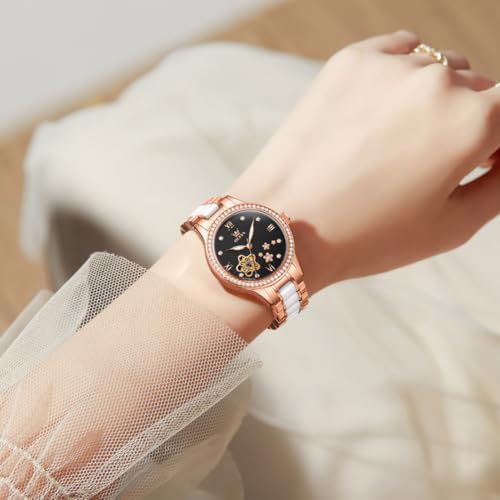 Image of OLEVS Womens Watches Automatic Luxury Dress Ladies Watch Self Winding Female Wrist Watch