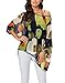 Vanbuy Floral Print Swimwear Cover Up Tops for WomenTrendy Batwing Blouses Plus Size Tops Beach Cover Ups Floral Kimonos