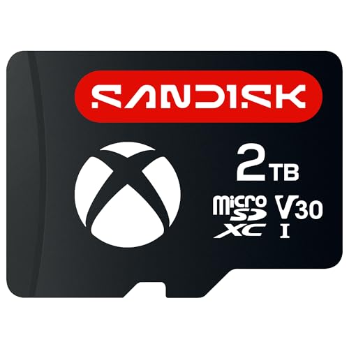 SANDISK Carte microSD pour ROG Xbox Ally (X), 2 to, Officiellement sous Licence Xbox (Vitesses de Lecture allant Jusqu’à 200 Mo/s, Vitesses d’écriture...