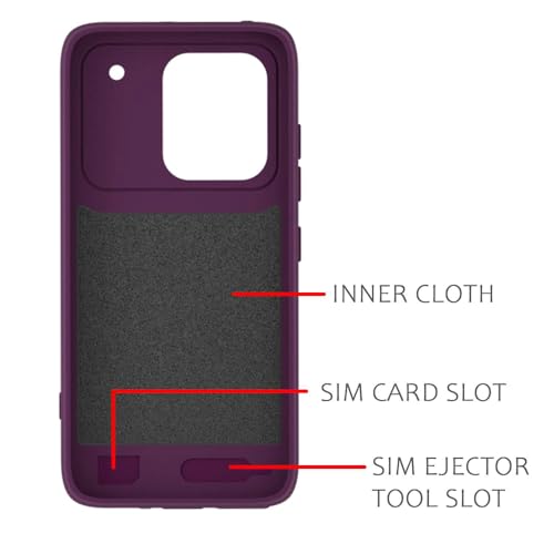 Image of Back Cover Compatible with Realme P4 Pro 5G | MagFit Ring Design (Non-Magnetic) | Shockproof Case | Anti-Slip Grip | Raised Camera Edges | Slim Protective Case for Realme P4 Pro 5G (Purple)