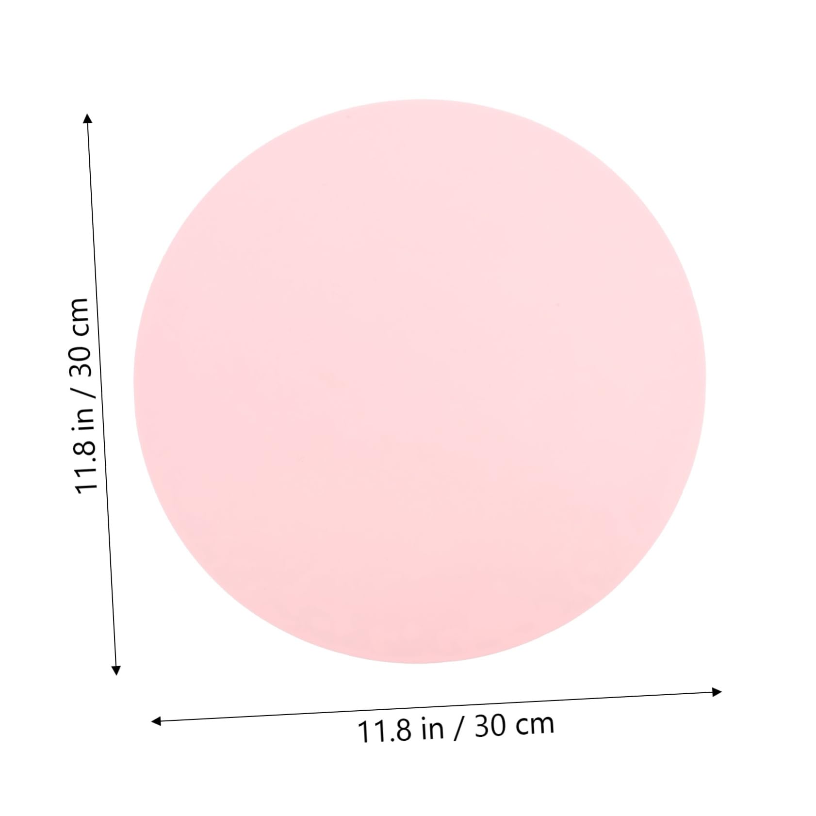 Abaodam 1Pc Round Silicone Pet Food Mat Leakproof Feeding Placemat Heat Insulated and Cats Keeps Floors for Mealtime Pink