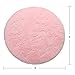 LOCHAS Luxury Round Fluffy Area Rugs for Bedroom Kids Girls Room Nursery, Super Soft Circle Rug, Cute Shaggy Carpet for Children Living Room, 4x4 Feet Pink
