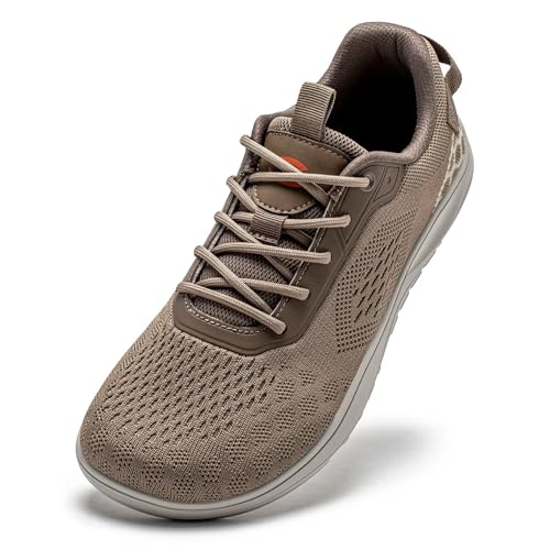 Discover the Best Foot Shaped Shoes for Ultimate Comfort 12 HOBIBEAR Minimalist Barefoot Shoes Wide-Last Zero-Drop Slip-Ons Unisex Trail Running Shoes(Brown,7 Women/6 Men)