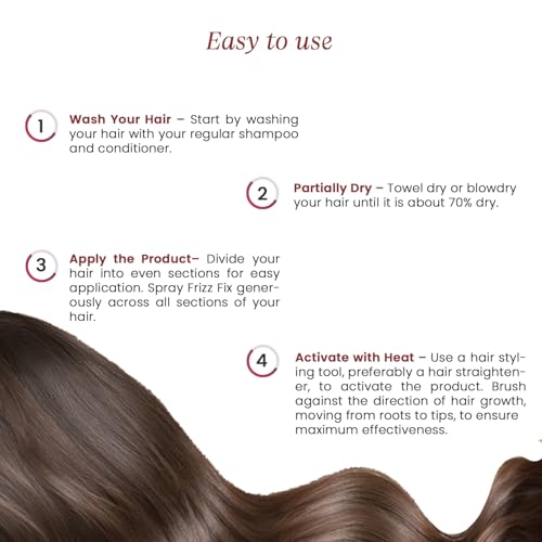 Urban Yog MakeMeeBold 3-in-1 Hot Air Brush & Frizz Fix Mist Combo | 1.5" Barrel Hair Dryer, Straightener & Volumizer | Anti-Frizz Hair Spray for Smooth, Frizz-Free Hair