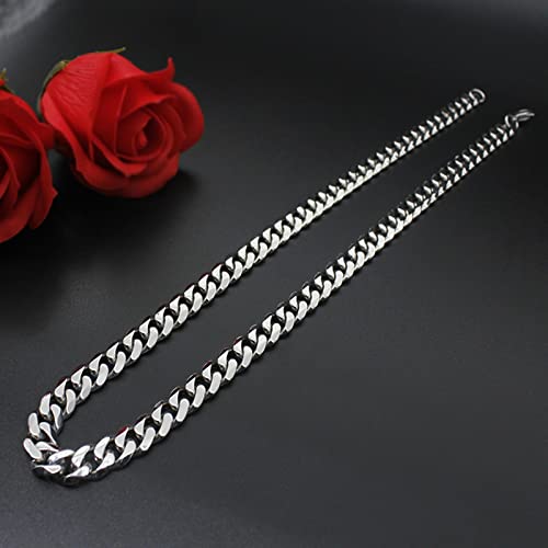 Chain d'acier inoxydable 7mm anti irritation et fermeture securise