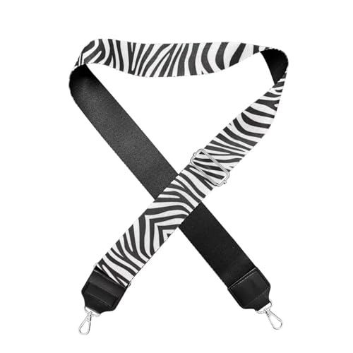 Image of GLENLCWE Zebra Print Purse Strap Wide Replacement Crossbody Bag Straps, Adjustable Canvas Handbag Shoulder Strap Tote Belt