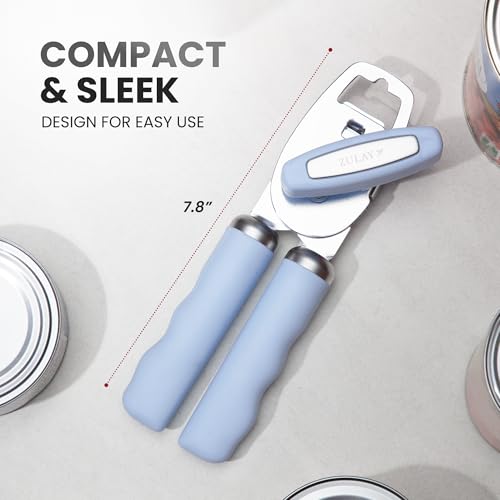 Image of Zulay Kitchen Manual Can Opener Heavy Duty Patented Stainless Steel, Sky