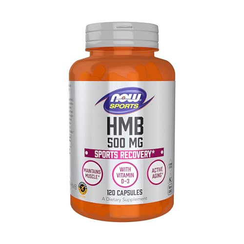 Image of NOW Foods Sports Nutrition, HMB (β-Hydroxy β-Methylbutyrate) 500 mg, Sports Recovery*, 120 Veg Capsules