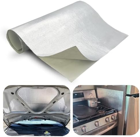 Adhesive Backed Aluminized exhaust heat shield tape for wall behi...
