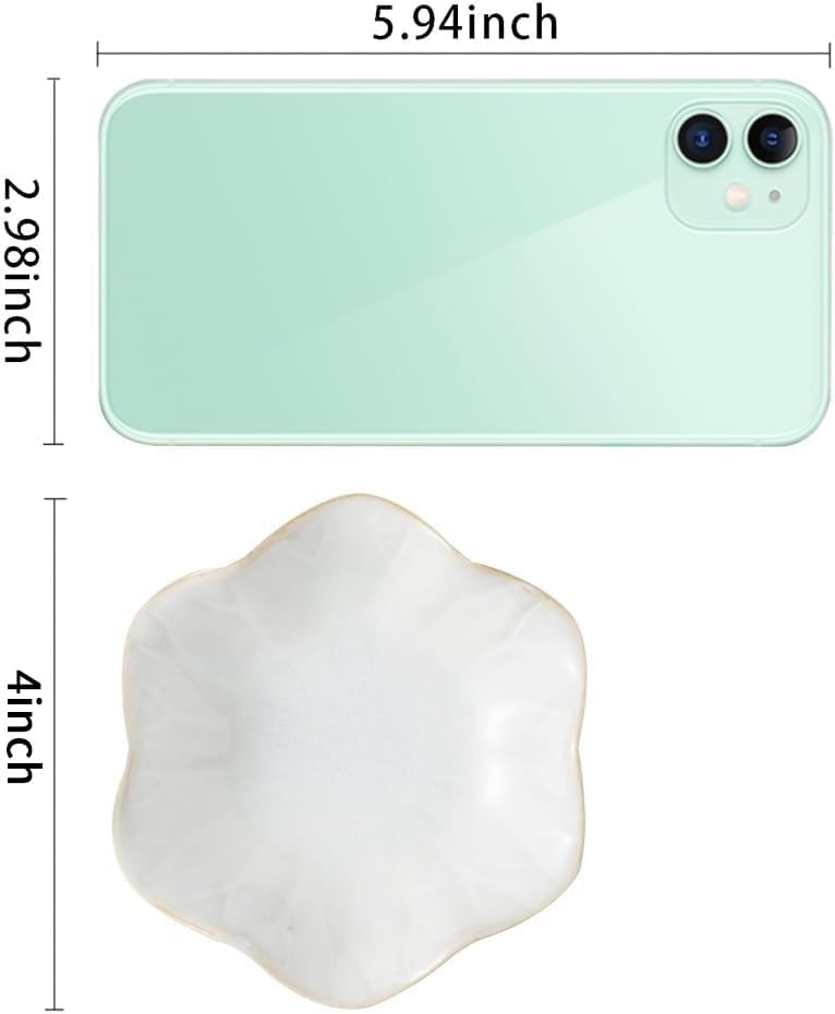 Miniatura 7 de Mecaikru Bandeja para anillos, soporte para platos de joyería, cuenco para llaves, bandeja para baratijas, soporte para aretes, placa de decoración,