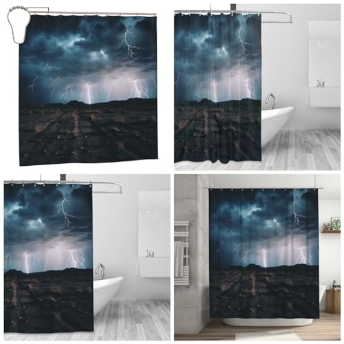 Rideau de douche anti éclaboussures 183x183 cm en microfibre - 2