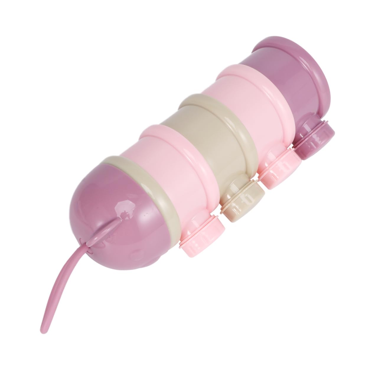 Garneck Cartoon Milk Powder Box Portable Packaging Container for Large Capacity Milk Powder Storage Violet