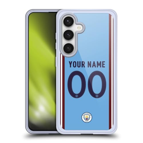 Coque gel Manchester City pour Samsung S24 anti-chocs avec personnalisation nom