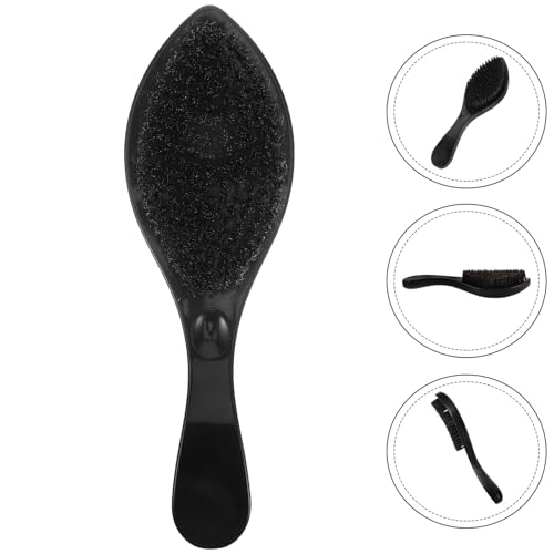 Cepillo para vello facial y bigote IMIKEYA con cerdas de madera negra 6