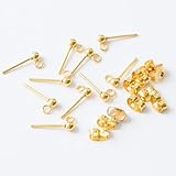 ピアスパーツ ポストピアス 316L サージカルステンレスピアス 金属アレルギー対応 5ペア 10個 10ヶ ハンドメイド アクセサリーパーツ