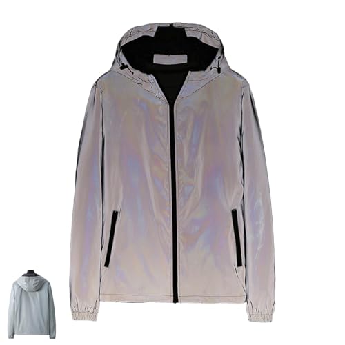 Chromashift Reflective Windbreaker – Daily Wear, 2026 New Night Runs&Color-Shifting, Jackets for Windproof