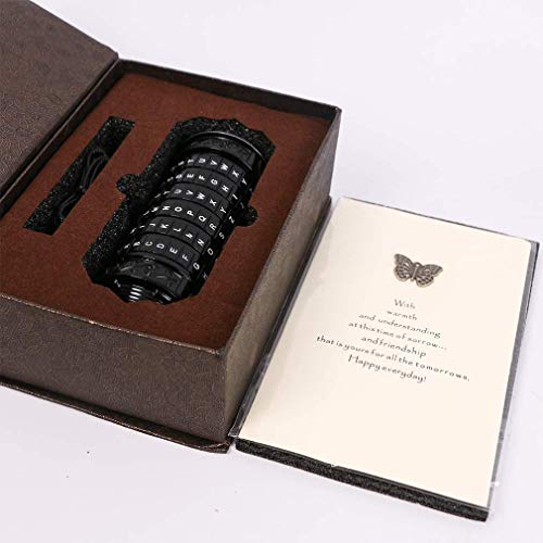 image for coejokno Cryptex Da Vinci Code Mini Cryptex Lock Puzzle Boxes with Hid