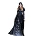 Much-Green Bruja Disfraz Vampiresa de Mujer Halloween,Vestido de Calavera Vampira para Disfraces...