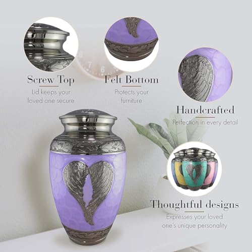 Image of Angel Wing Cremation Urns for Human Ashes Adult Female Angel Urns for Ashes