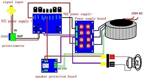 Wiring diagram for LJM L20SE amplifier board