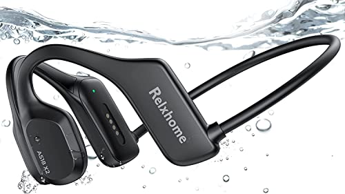 Knochenleitungs Kopfhörer, Schwimmen Kopfhörer Eingebaute 16GB Speicher, MP3 Sport Kopfhörer wasserdicht, Drahtlose Kopfhörer Bluetooth 5.2, Ultra Light Open Ear Kopfhörer für Schwimmen Laufen Cover