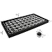 N'ice Packaging 50-White Foam Gem Jar Tray - Stackable Organizer For Beads, Coins & Small Parts