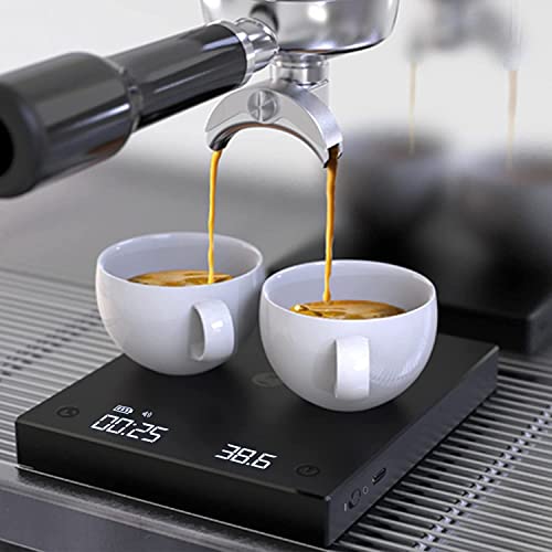 TIMEMORE - Báscula de café para espejo negro con temporizador digital de sincronización automática Barista verter sobre… - Imagen 7