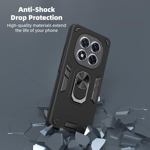 Image of NDCOM for Redmi Note 14 Pro Back Cover | Premium Design Redmi Note 14 Pro Cover for Secure Fit | Redmi Note 14 Pro 5G Back Cover | Ring Holder Case