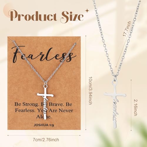 Tondiamo Faith Cross Necklace for Women Mother's Day Gifts Birthday Gifts Christian Jewelry Faith Gift for Women Mom Wife - Image 3