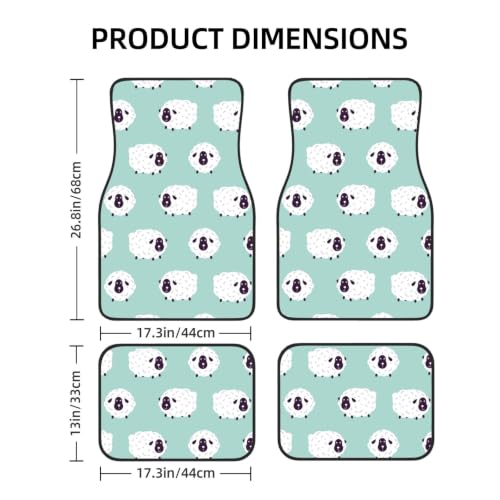 Alfombrillas para coche lavables que evitan resbalones diseño de oveja 2