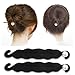 WKRTDY Magischer Haarknoten in Schwarz, 2 Stück - Upgraded Haarhalter mit Perlenbrötchen, Schwamm Clips und Twist Lockenwicklern, Perfekt für stylische Haar-Dutts und Brötchen Baby,Schwarz günstig Kaufen-WKRTDY Magischer Haarknoten in Schwarz, 2 Stück - Upgraded Haarhalter mit Perlenbrötchen, Schwamm Clips und Twist Lockenwicklern, Perfekt für stylische Haar-Dutts und Brötchen