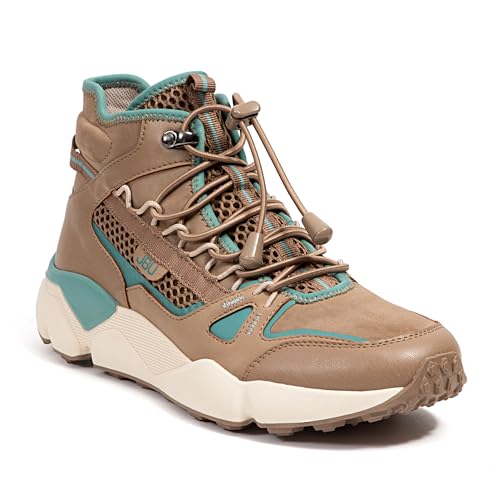 JBU Women's Gripper Mid Top Fashion Comfort Casual Sneaker