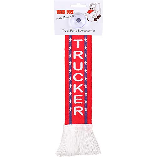 TRUCK DUCK® Camión Coche Mini Bufanda tejida Trucker Camionero Banderín Bandera con Ventosa Decoración Cover