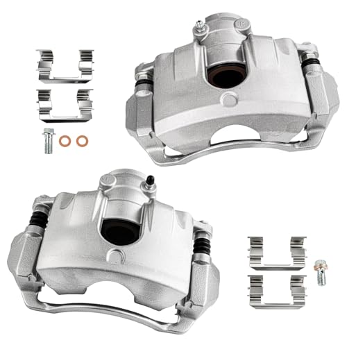Image of cciyu Front Left & Right Disc Brake Calipers Assembly 18B5068 18B5069 | For Ford For Focus L4 2.0L 2008-2011, For Ford For Focus L5 2.5L 2010-2011 with Bracket