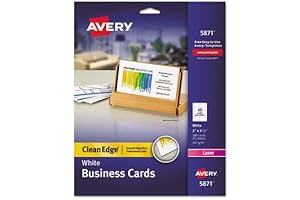 AVE5871 Clean Edge Laser Business Cards (3-Pack Value Bundle)