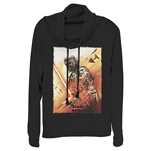 Haut Star Wars femme col bénitier manches longues vêtement tricot noir XS Kylo Ren