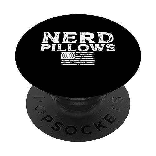 Nerd Adult Joke For Women PopSockets Swappable PopGrip, Black