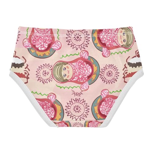 Russian Matryoshka Dolls Pink Toddler Girls's Underwear 2T 202c13672