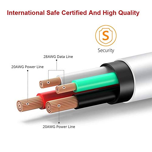    MBYY iPhone Charger MFi Certified Lightning Cable (4 Pack) 6FT Fast Charging Data Sync Transfer Cord with 2 Port USB Plug Wall Charger Travel Adapter Compatible with iPhone 11 Pro Max Xs X XR 8 7 Plus