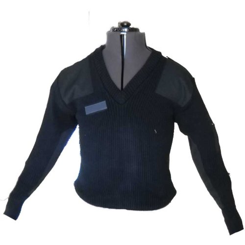 fratelliditalia.org Maglione Maglia Pullover Scollo v Blu Lana Invernale vigilanza Guardia giurata