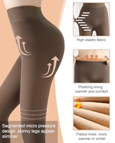 Fleece Lined Tights Women - Sheer Fleece Lined Tights for Women, Winter2