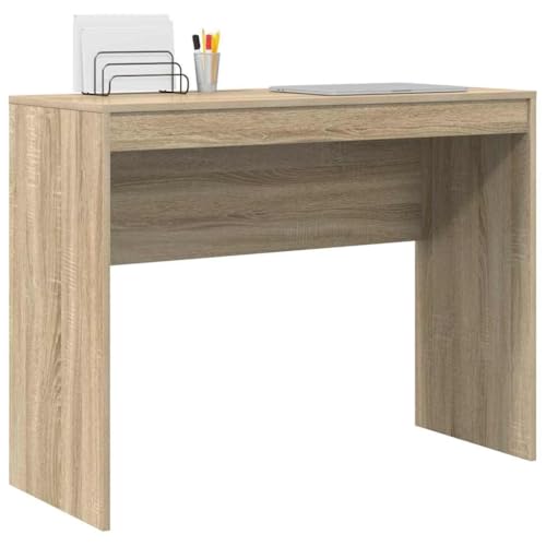 vidaXL Schreibtisch Sonoma-Eiche 100 x 40 x 76 cm, Wohnzimmer...