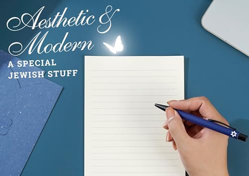 InnoBeta-Hanukkah-Jewish-Gifts-for-Women-Men-Teens-Jewish-Star-Ballpoint-Pen-Set-of-4-Chanukkah-Themed-Gifts-for-Friends-Coworkers InnoBeta Hanukkah Jewish Gifts for Women Men Teens Jewish Star Ballpoint Pen Set of 4 Chanukkah Themed Gifts for Friends Coworkers