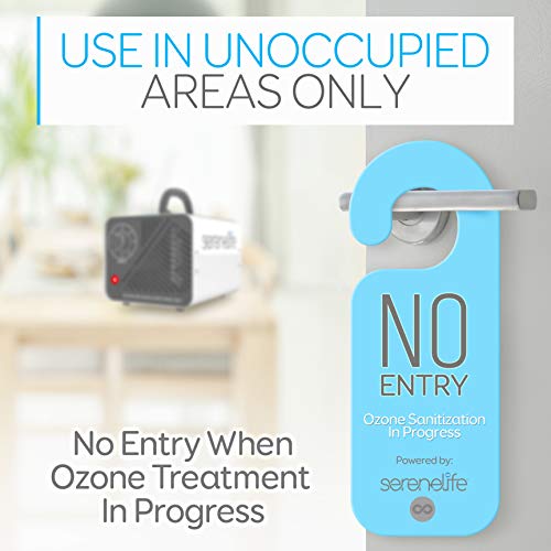 Serenelife 10,000Mg/H Compact Ozone Generator - Commercial Ozone Generator Portable Industrial Ozone Deodorizer Sterilizer Odor Eliminator Machine, Up To 2000 Sq Ft Coverage - Slozogen100 #TOP6