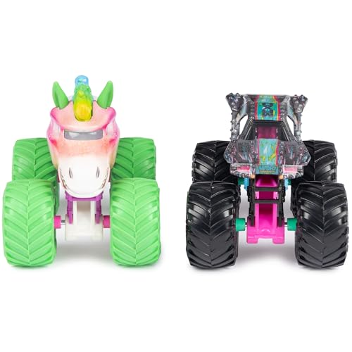 Monster Jam Nitro Neon Sparkle Smash vs Max-D (1:64 Scale Double Pack)