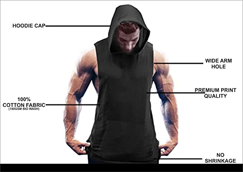 Image of GYMBROTHERS Men's Workout Body Building Motivation,Performance wear Tank Top & Gym Hoodie.