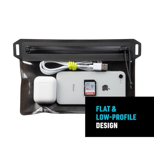 Nite Ize RunOff Pouch Impermeable para Viaje con TRU Zip - Bolsa Seca para Teléfono y Necesidades de Viaje - Compatible con Pantalla Táctil - Impermeable con Cremallera Fiable - Carbón, Pequeña miniatura 5